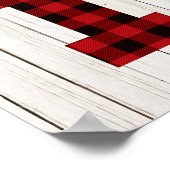 Lumberjack First Birthday Number 1 decor Poster (Hoek)