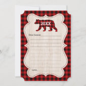 Lumberjack First Birthday Time Capsule Guestbook Kaart (Voorkant)