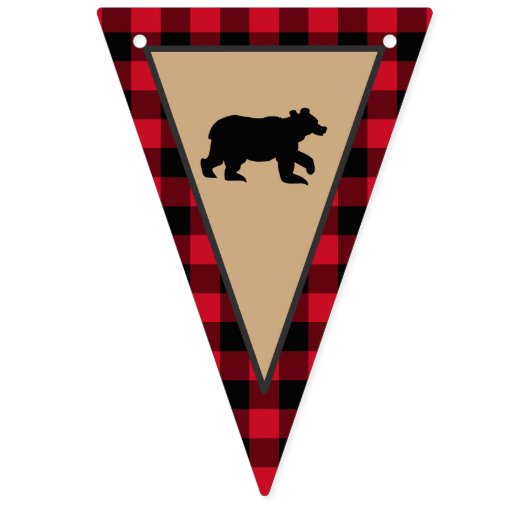 Lumberjack First Birthday, Wild One Vlaggetjes (Eerste vlag)