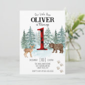 Lumberjack First Buffalo Spond Beer Birthday Kaart (Staand voorkant)