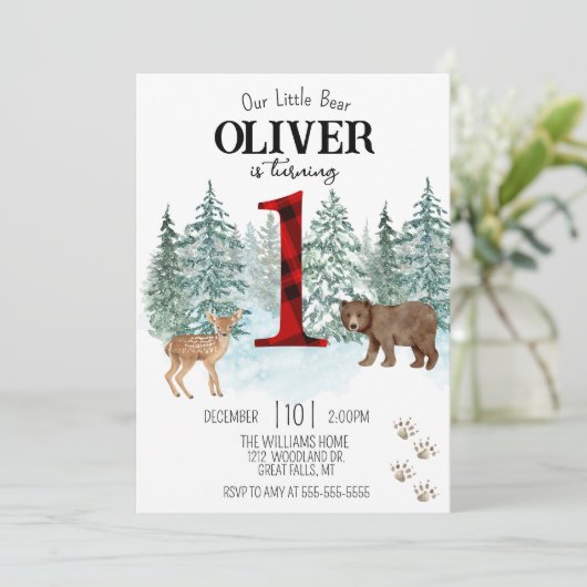 Lumberjack First Buffalo Spond Beer Birthday Kaart (Staand voorkant)