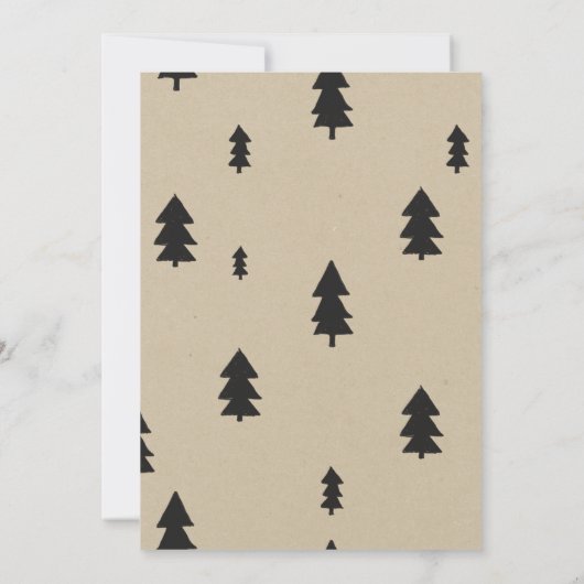 Lumberjack Flannel Boy Baby shower Invitation Aankondiging (Achterkant)