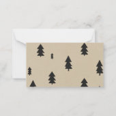 Lumberjack Flannel Boy Luier Raffle Kaart Notitiekaartje (Achterkant)