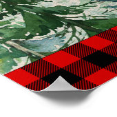 Lumberjack forest Baby shower Welcome Sign Poster (Hoek)