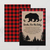 Lumberjack Forest Beer Books for Baby Informatiekaartje (Voorkant / Achterkant)