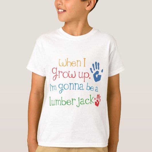 Lumberjack (Future) Baby Baby T-Shirt (Voorkant)