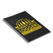 Lumberjack Gift - Morning Wood Loggers Woodsman Notitieboek (Rechterzijde)