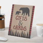 Lumberjack Gift Sign. Reclamebord Met Voetstuk (Insitu)