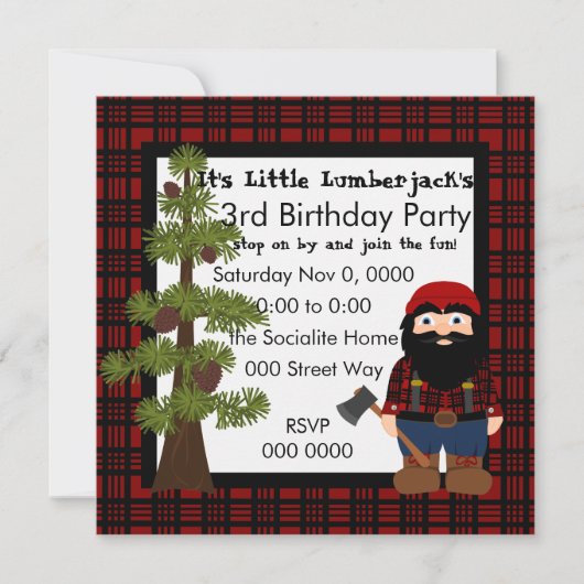 Lumberjack Gnome Kaart (Voorkant)