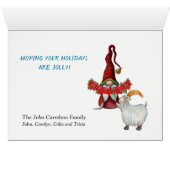 Lumberjack Gnomes Kaart kerst (Binenzijde Horizontaal (Onderkant))