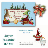 Lumberjack Gnomes Kaart kerst