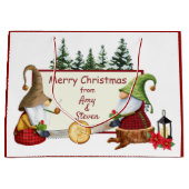 Lumberjack Gnomes kerst Groot Cadeauzakje (Voorkant)