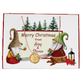 Lumberjack Gnomes kerst Groot Cadeauzakje (Achterkant)
