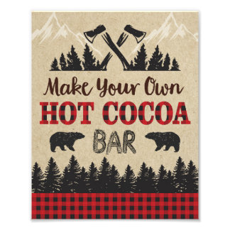 Lumberjack Hot Coca Bar-teken | 8x10 afdrukken Foto Afdruk