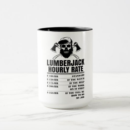 Lumberjack Hourly Rate Mok (Midden)