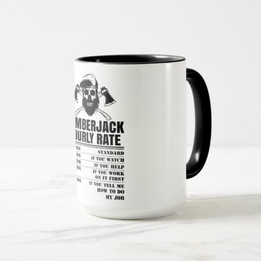 Lumberjack Hourly Rate Mok (Voorkant rechts)