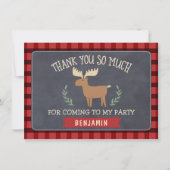 Lumberjack Jongens Verjaardag Bedankt Flat Kaart (Voorkant)