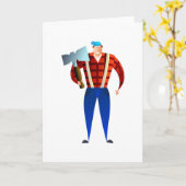 Lumberjack Kaart (Gele Bloem)