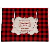 Lumberjack kerstparty Red Buffalo Wood Groot Cadeauzakje (Voorkant)