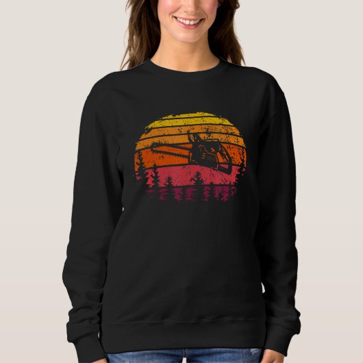 Lumberjack kettingzaag retro trui (Voorkant)