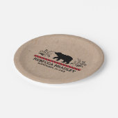 Lumberjack Kraft Beer Baby shower Bord (Gekanteld)