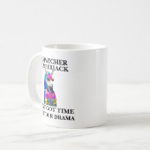 Lumberjack Llama Aint kreeg tijd voor uw drama Koffiemok (Voorkant links)