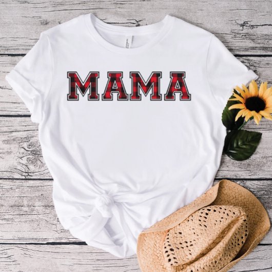 LUMBERJACK Mama | Rood Flannel T-shirt