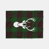 Lumberjack met geplakt rugleuning met handtas fleece deken (Voorkant (Horizontaal))