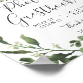 Lumberjack Moose Baby shower Photo Guestbook Sign Poster (Hoek)