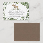 Lumberjack Moose Books for Baby Baby shower Card Informatiekaartje (Voorkant / Achterkant)