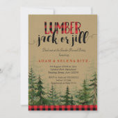 Lumberjack of Jill Gender Reveal Party Invitation Kaart (Voorkant)