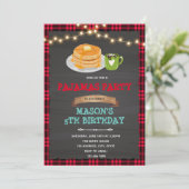 Lumberjack pancakes en pyjama kaart (Staand voorkant)