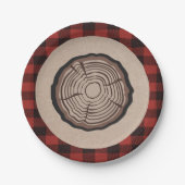 Lumberjack Paper Bord Stump Design (Voorkant)