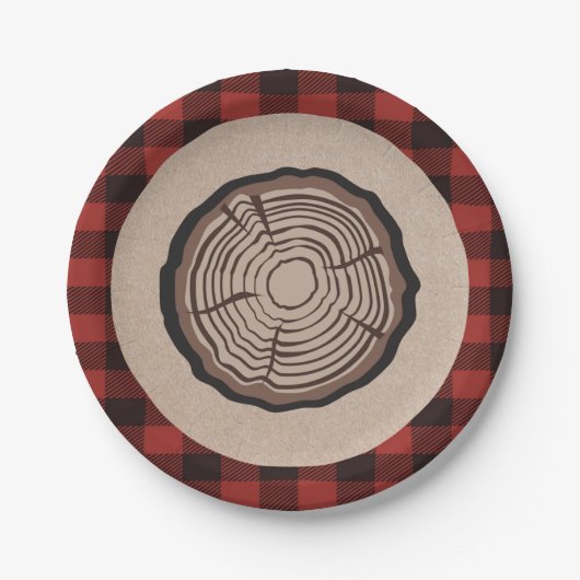 Lumberjack Paper Bord Stump Design (Voorkant)