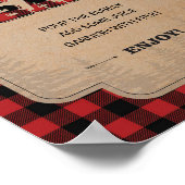 Lumberjack Party decor Mimosa Bar Poster (Hoek)