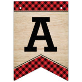 Lumberjack Party Gelukkige Verjaardag Bunting Bann Vlaggetjes (Derde vlag)