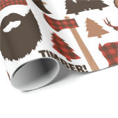 Lumberjack Patroon Cadeaupapier (Rol Hoek)
