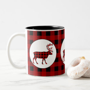 Lumberjack patroon mok voor elegante koffie