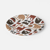 Lumberjack Patroon Papieren Bordje (Gekanteld)