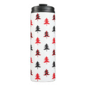 Lumberjack Pattern Cute Kerstmis Patroon Thermosbeker (Voorkant)