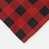 Lumberjack plaid add naam baby jongens deken (Hoek)