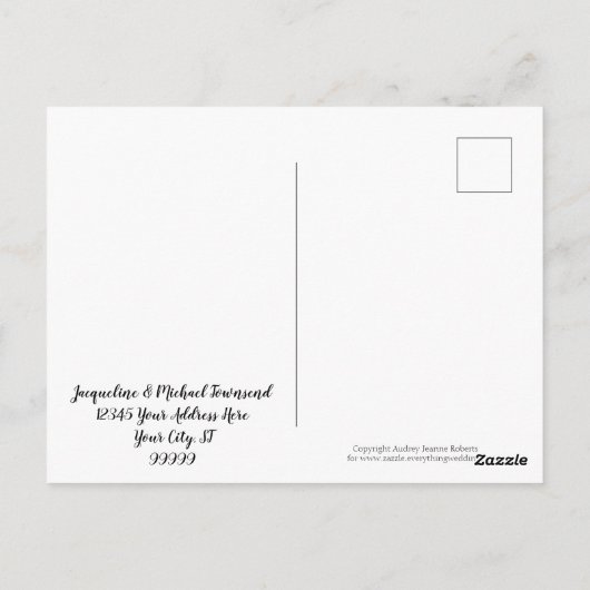 Lumberjack Plaid Baby Boy Briefkaart Bedankt Notit (Achterkant)