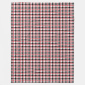 Lumberjack Plaid Blanket Rustic Red & Black Throw Fleece Deken (Voorkant)