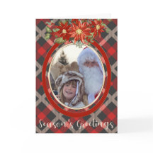 Lumberjack Plaid en Poinsettia Spray UW FOTO