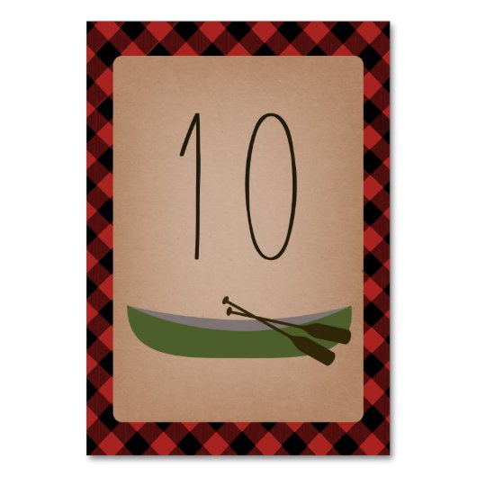 Lumberjack Plaid Kano + Pijlen Kaart (Voorkant)