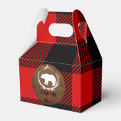 Lumberjack Plaid Verjaardag Dank u Bedankdoosjes (Voorkant Zijde)