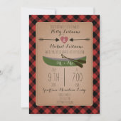 Lumberjack Play Canoe + Arrows Wedding Kaart (Voorkant)