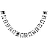 Lumberjack Plays Beer Black White Birthday Party Vlaggetjes (Alle)