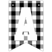 Lumberjack Plays Beer Black White Birthday Party Vlaggetjes (Derde vlag)