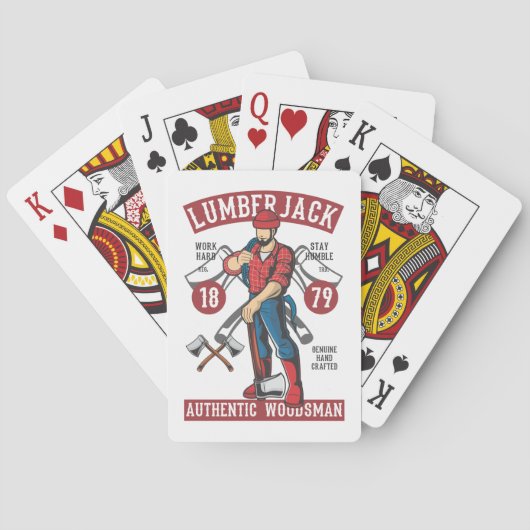 Lumberjack Pokerkaarten (Achterkant)